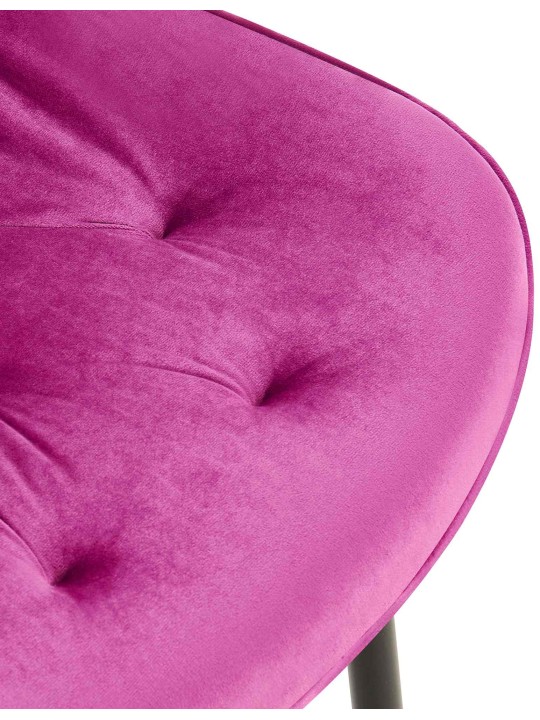 Sada 2 jedálenských stoličiek Wallace velvet, fialová