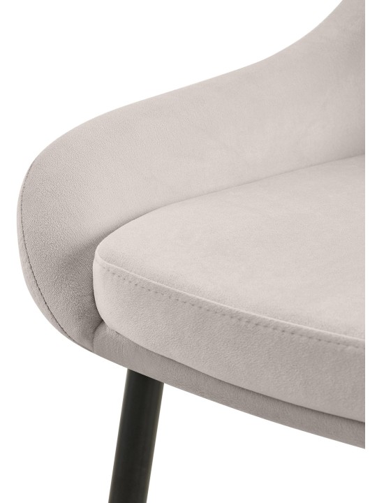 Elmira zamatová jedálenská stolička, sivá