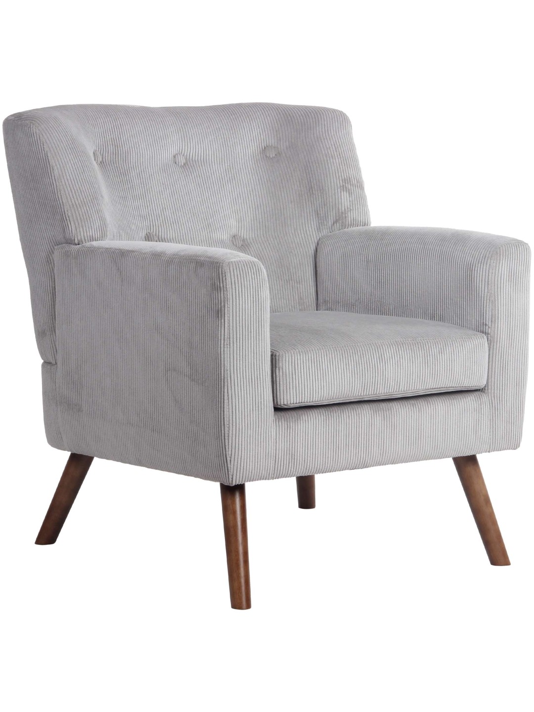 Kreslo Kioni Cord, sivá