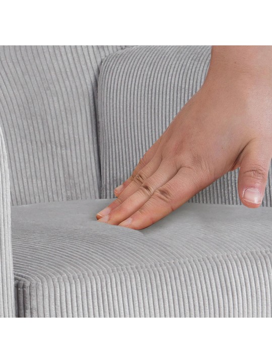 Kreslo Kioni Cord, sivá