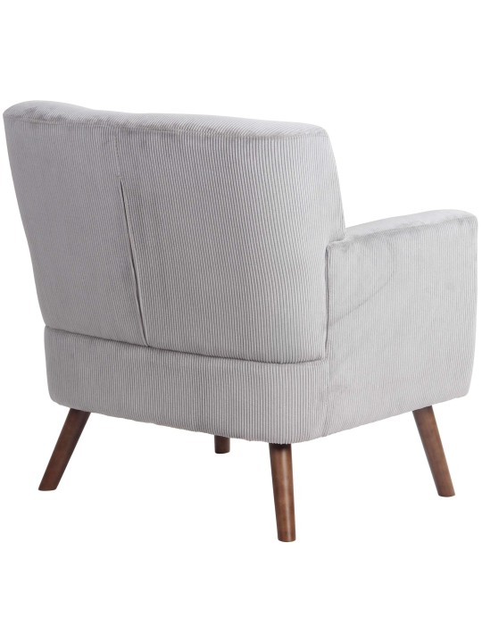 Kreslo Kioni Cord, sivá