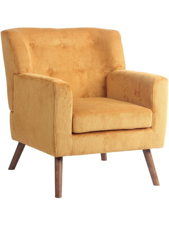 Kreslo Kioni Cord, oranžová