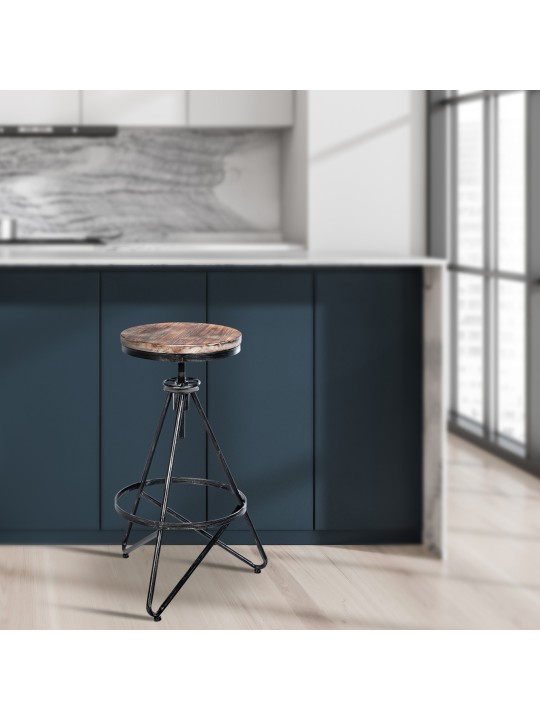 Sada 2 barových stoličiek Karla, strieborná