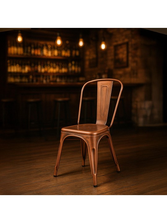 Sada 4 stoličiek Benedikt, medená