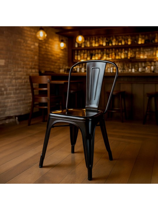 Sada 4 stoličiek Benedikt, čierna