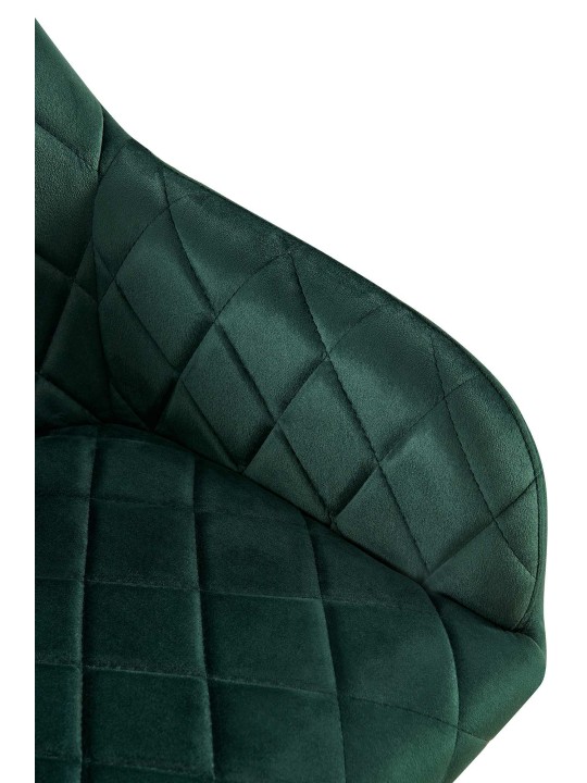 Stolička do jedálne Monett velvet B, zelená