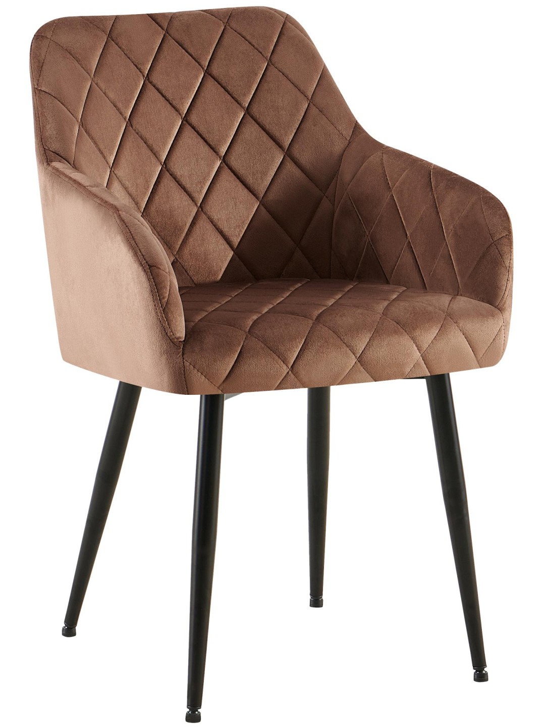 Stolička do jedálne Monett velvet B, hnedá