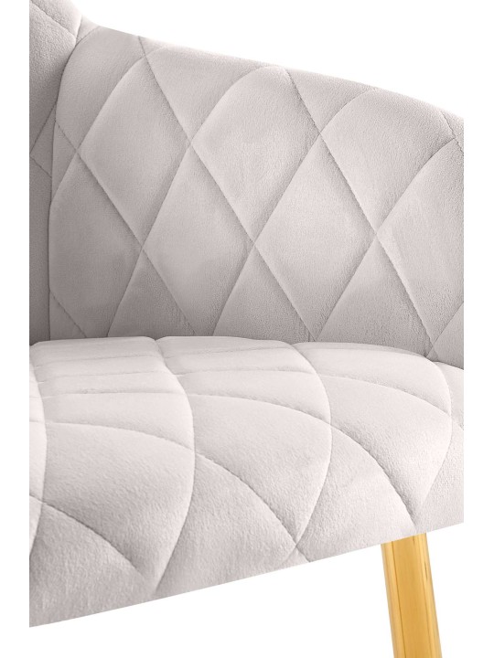 Stolička do jedálne Monett velvet G, sivá