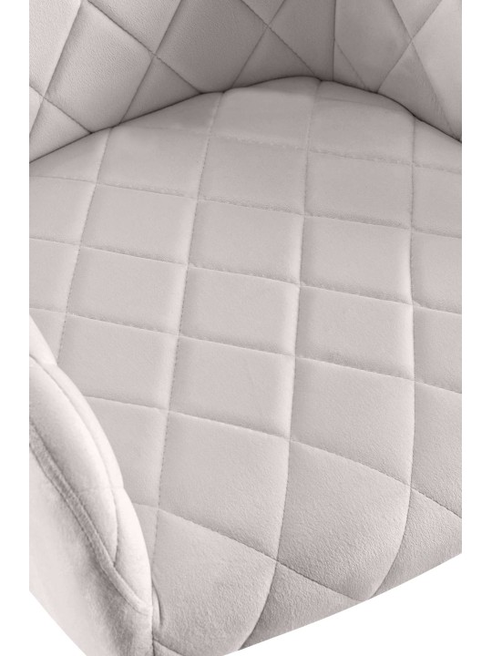 Stolička do jedálne Monett velvet G, sivá