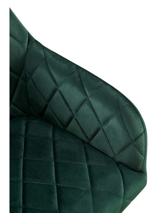 Stolička do jedálne Monett velvet G, zelená