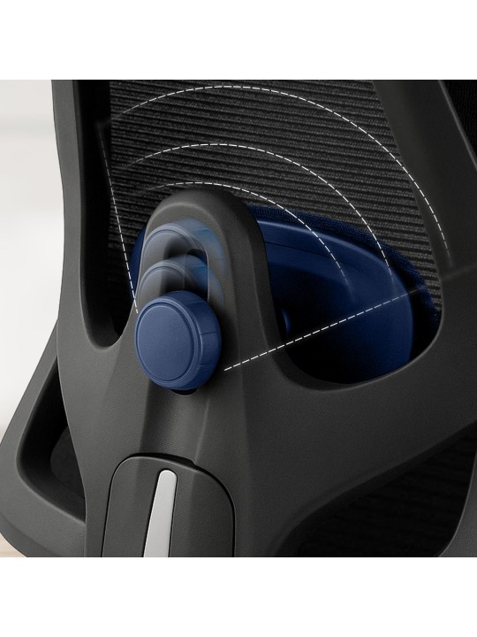 Kancelárska stolička Elisha, čierna