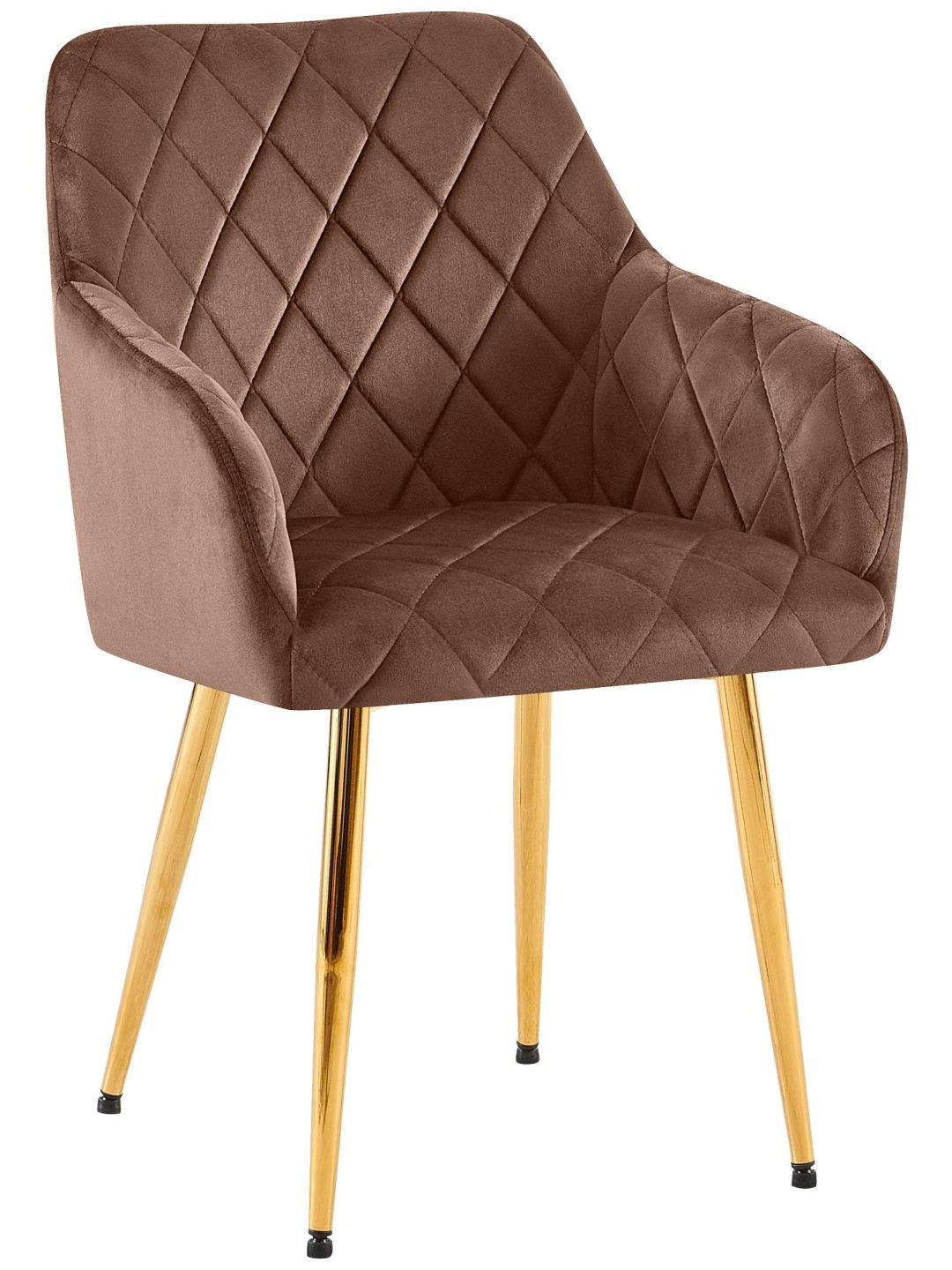 Stolička do jedálne Monett velvet G, hnedá