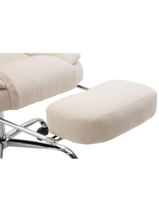 Kancelárske kreslo Castle látka, krémová