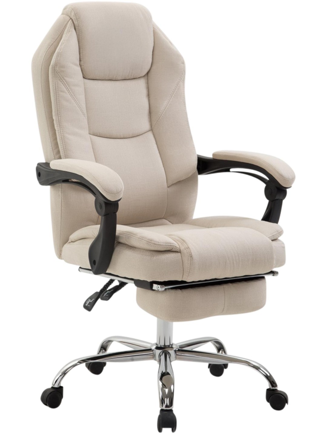 Kancelárske kreslo Castle látka, krémová