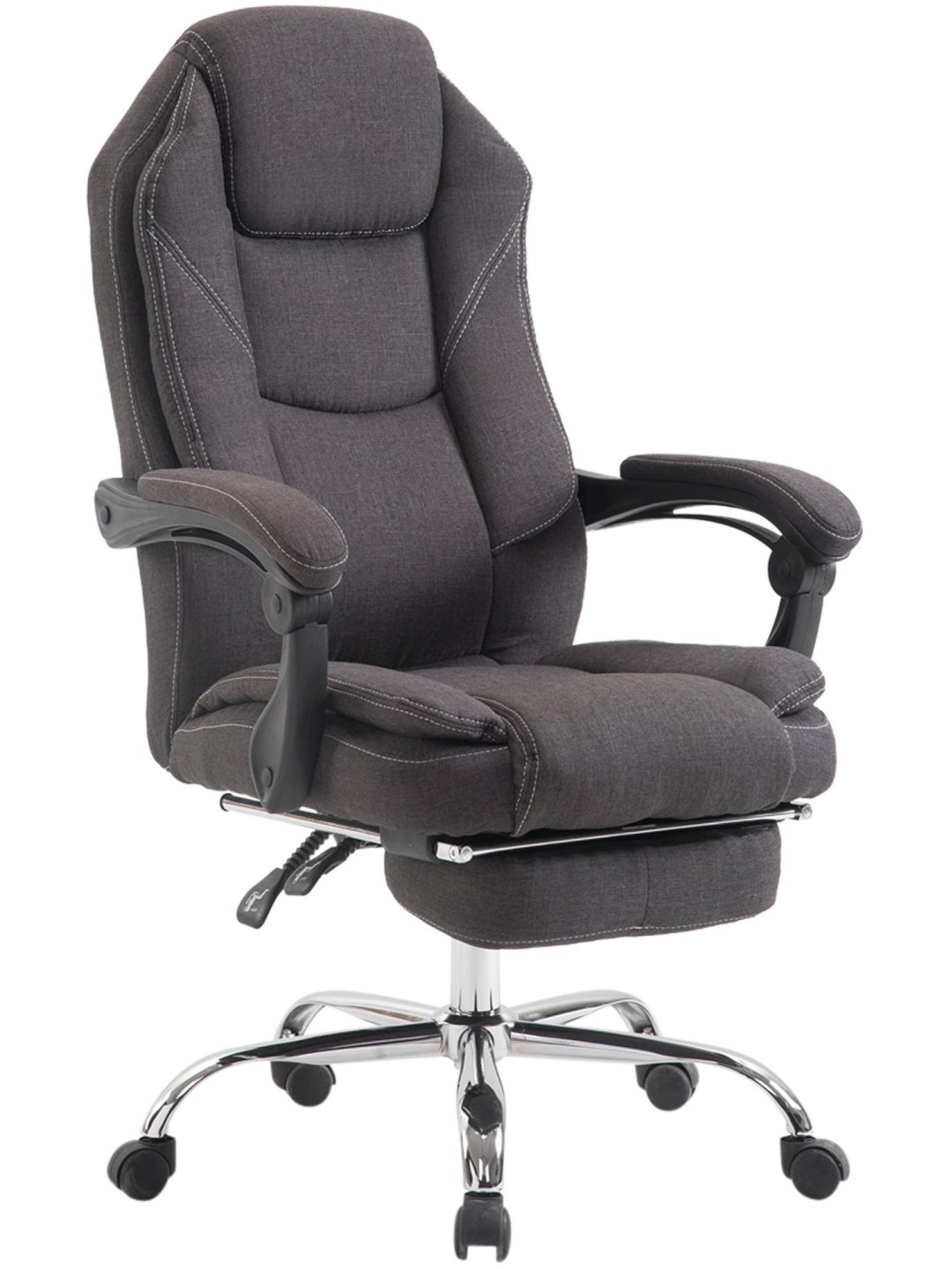 Kancelárske kreslo Castle látka, tmavosivá