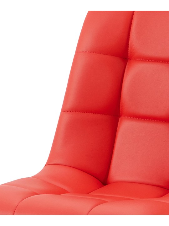 Jedálenská stolička Antibes z umelej kože, červená