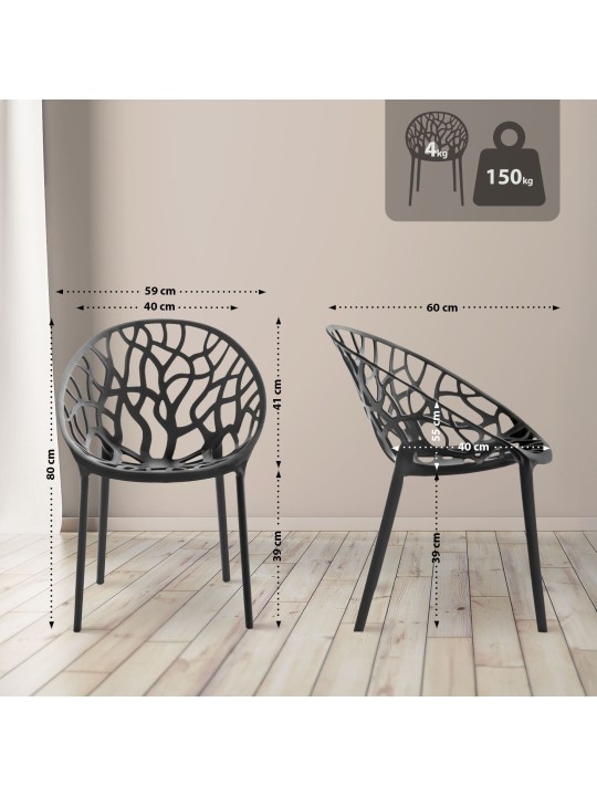 Skupina na sedenie Hoscana, čierna