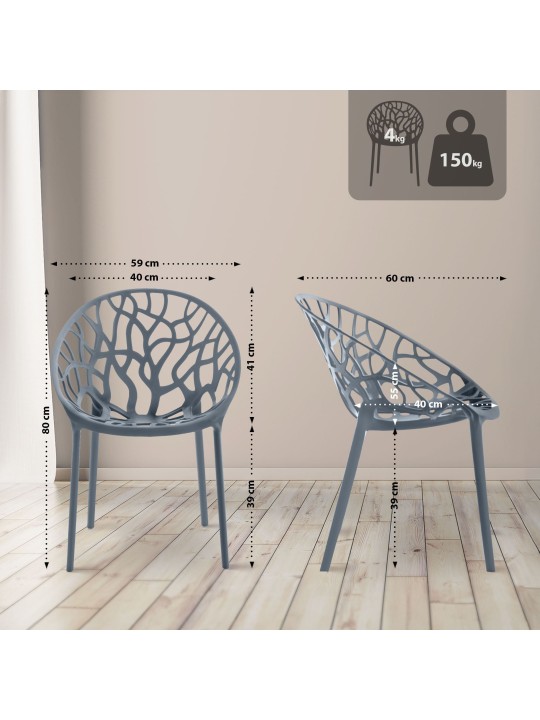 Skupina na sedenie Hoscana, antracitová