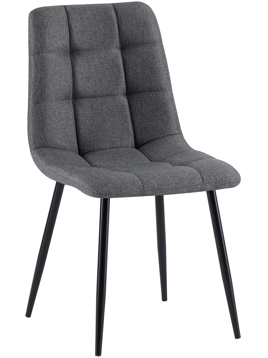Jedálenská stolička Antibes látka, tmavosivá
