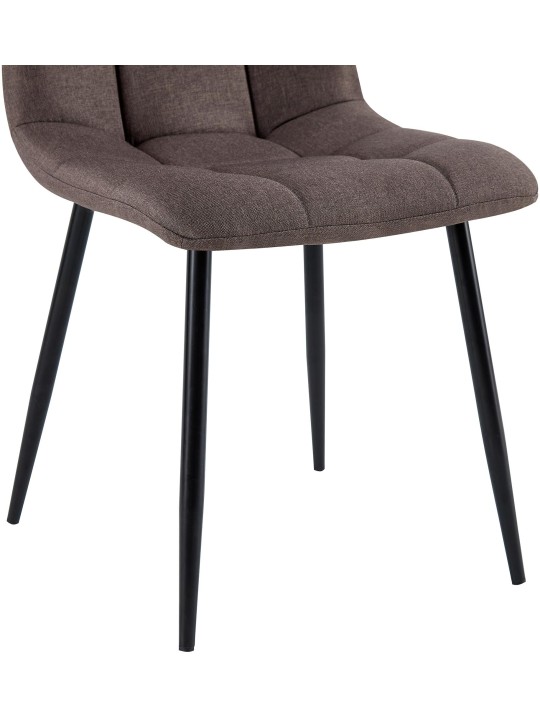 Jedálenská stolička Antibes látka, hnedá