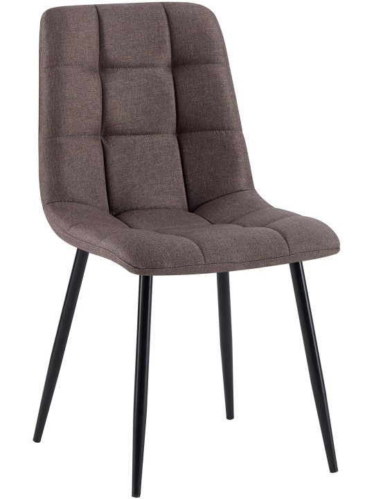 Jedálenská stolička Antibes látka, hnedá