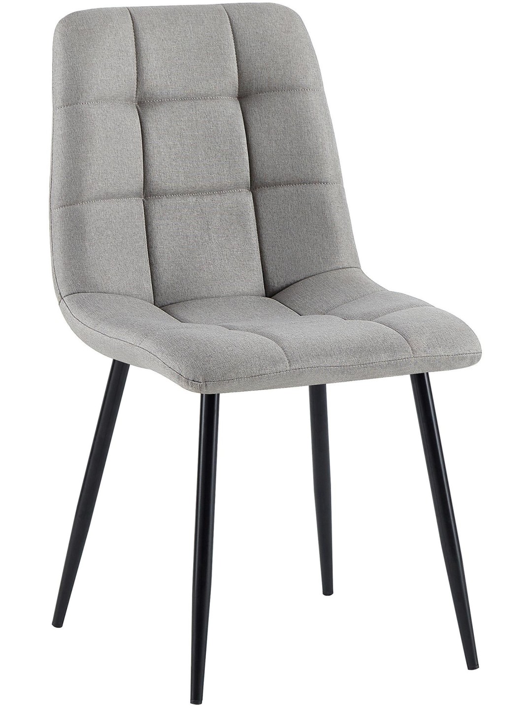 Jedálenská stolička Antibes látka, svetlosivá