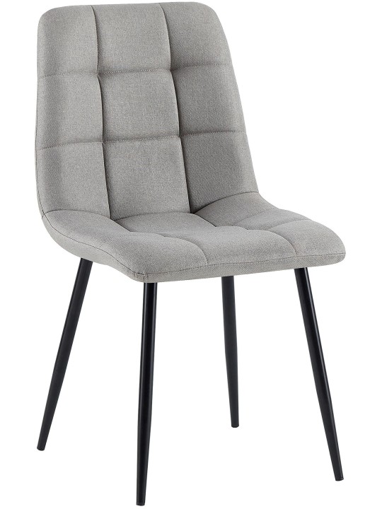 Jedálenská stolička Antibes látka, svetlosivá