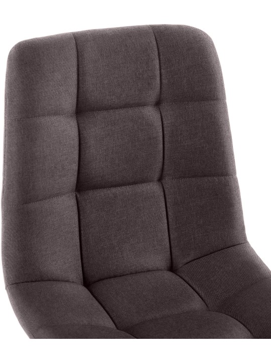 Sada 4 jedálenských stoličiek látka Antibes, hnedá