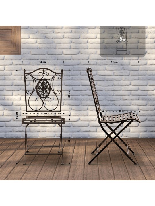 Stolička Sibell, bronzová