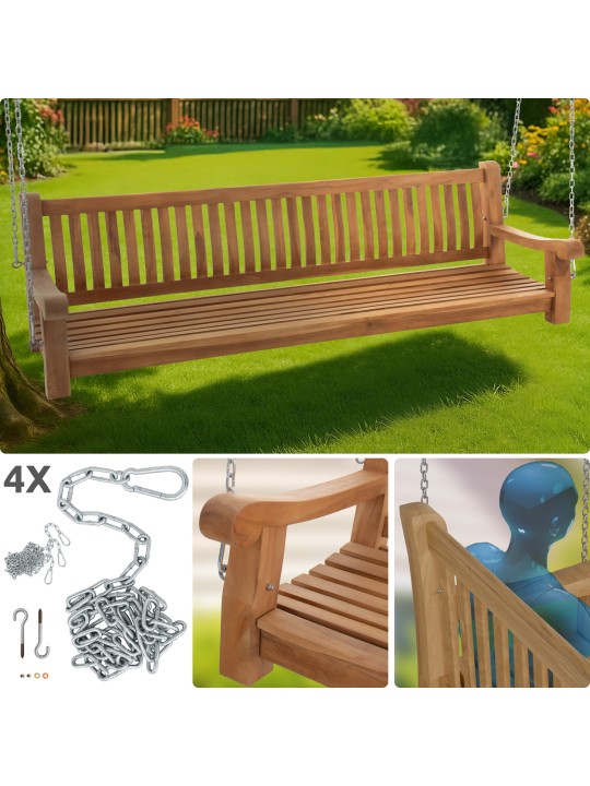 Hojdacia lavica Joyce 220 cm, teak