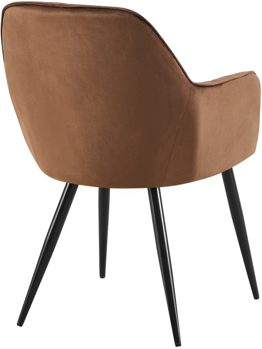 Jedálenská stolička Cheryl velvet, hnedá