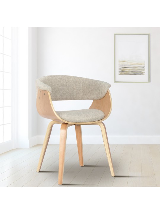 Stolička Bruce látka natural, krémová