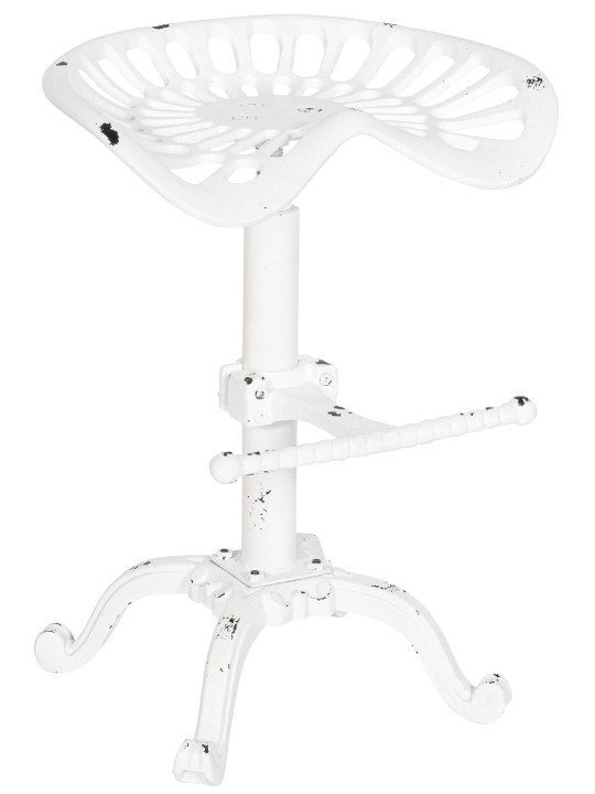 Sada 2 barových stoličiek Butch, antická biela