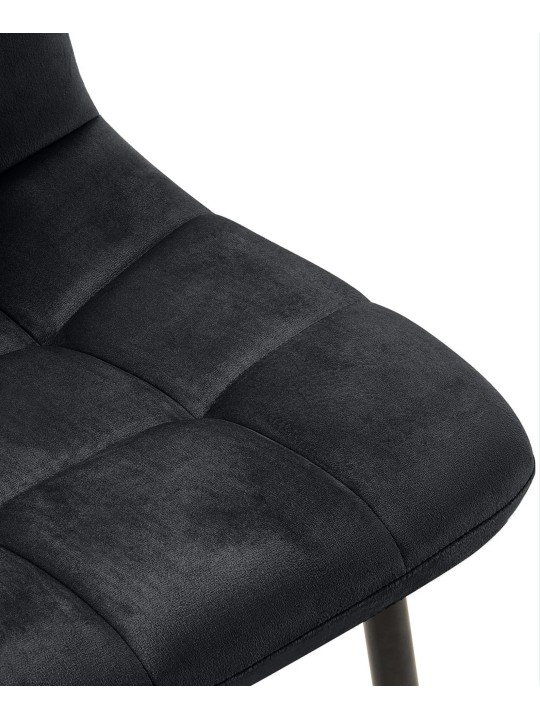 Sada 4 jedálenských stoličiek Antibes, čierna