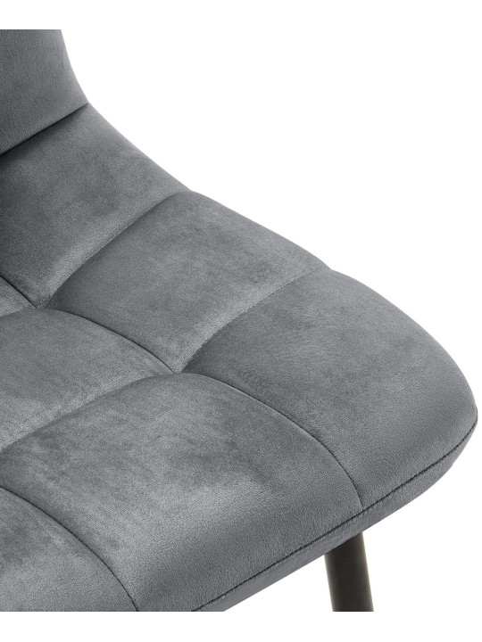 Sada 4 jedálenských stoličiek Antibes, tmavosivá