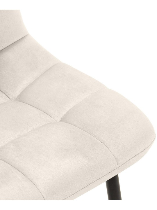 Sada 4 jedálenských stoličiek Antibes, krémovo biela