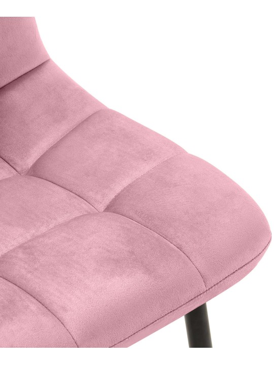 Sada 4 jedálenských stoličiek Antibes, ružová