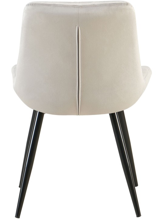 Zamatová jedálenská stolička Rossford, sivá