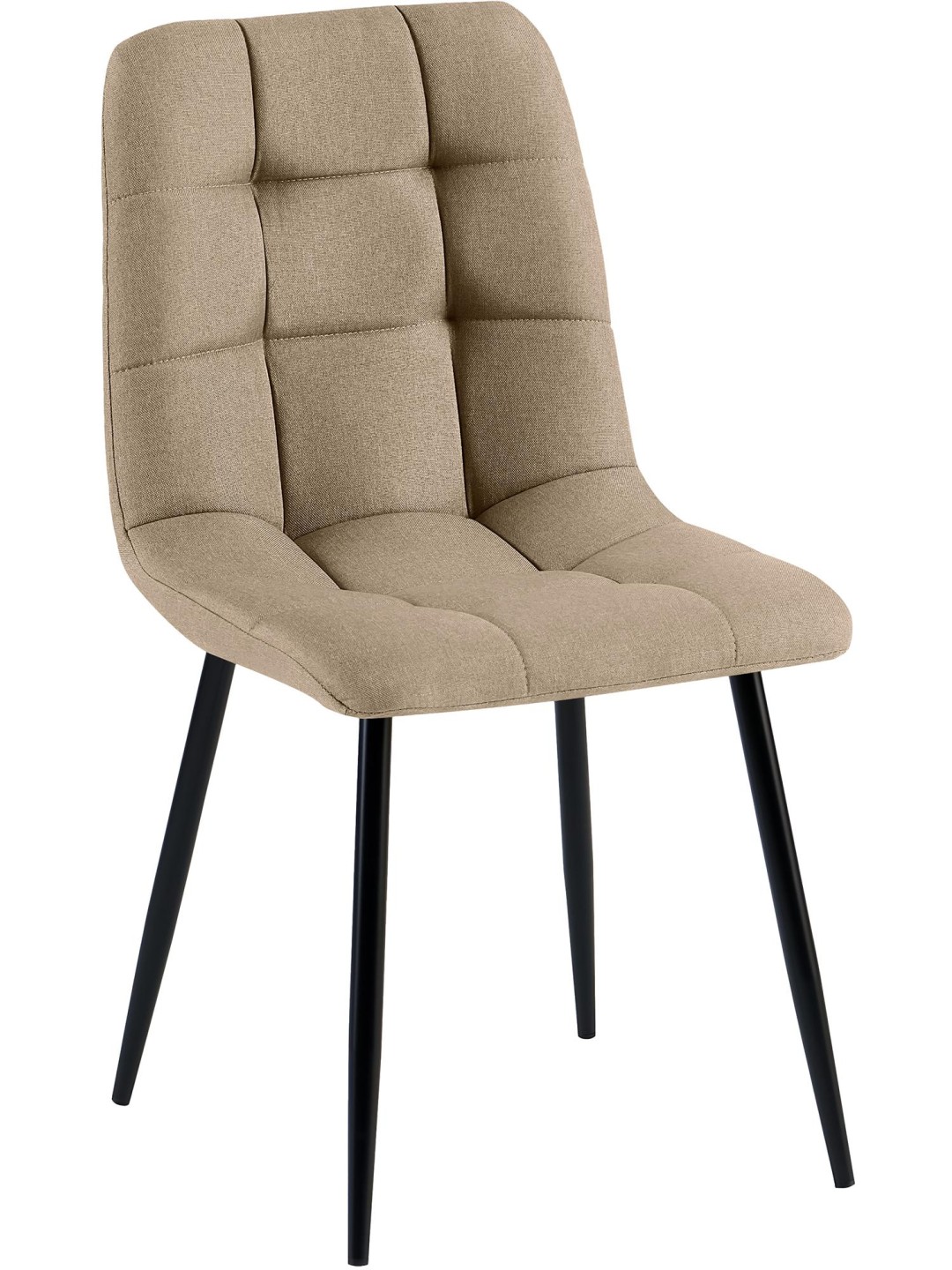 Jedálenská stolička Antibes látka, šedohnedá