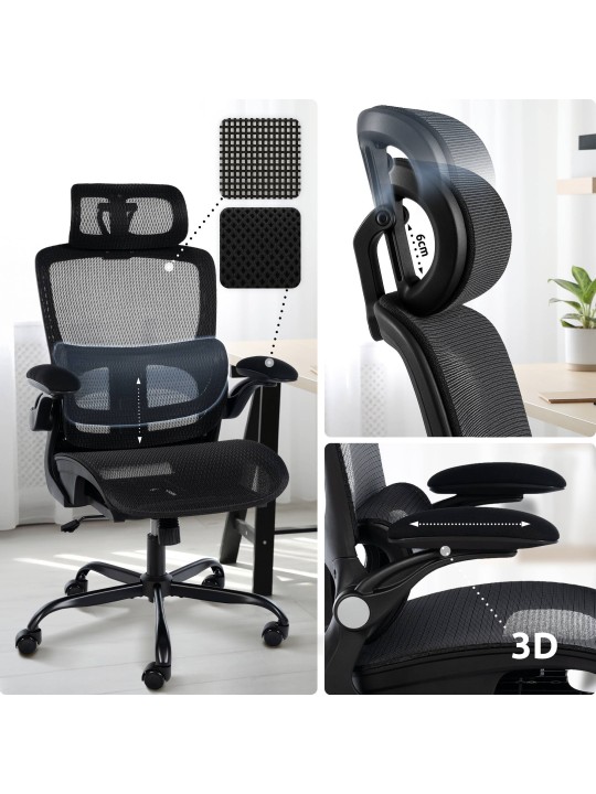 Kancelárske kreslo Kaylee, čierna