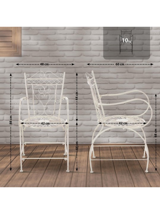 Stolička Sheela, antická krémová