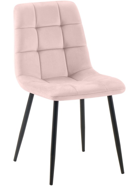 Jedálenská stolička Tilde velvet, ružová