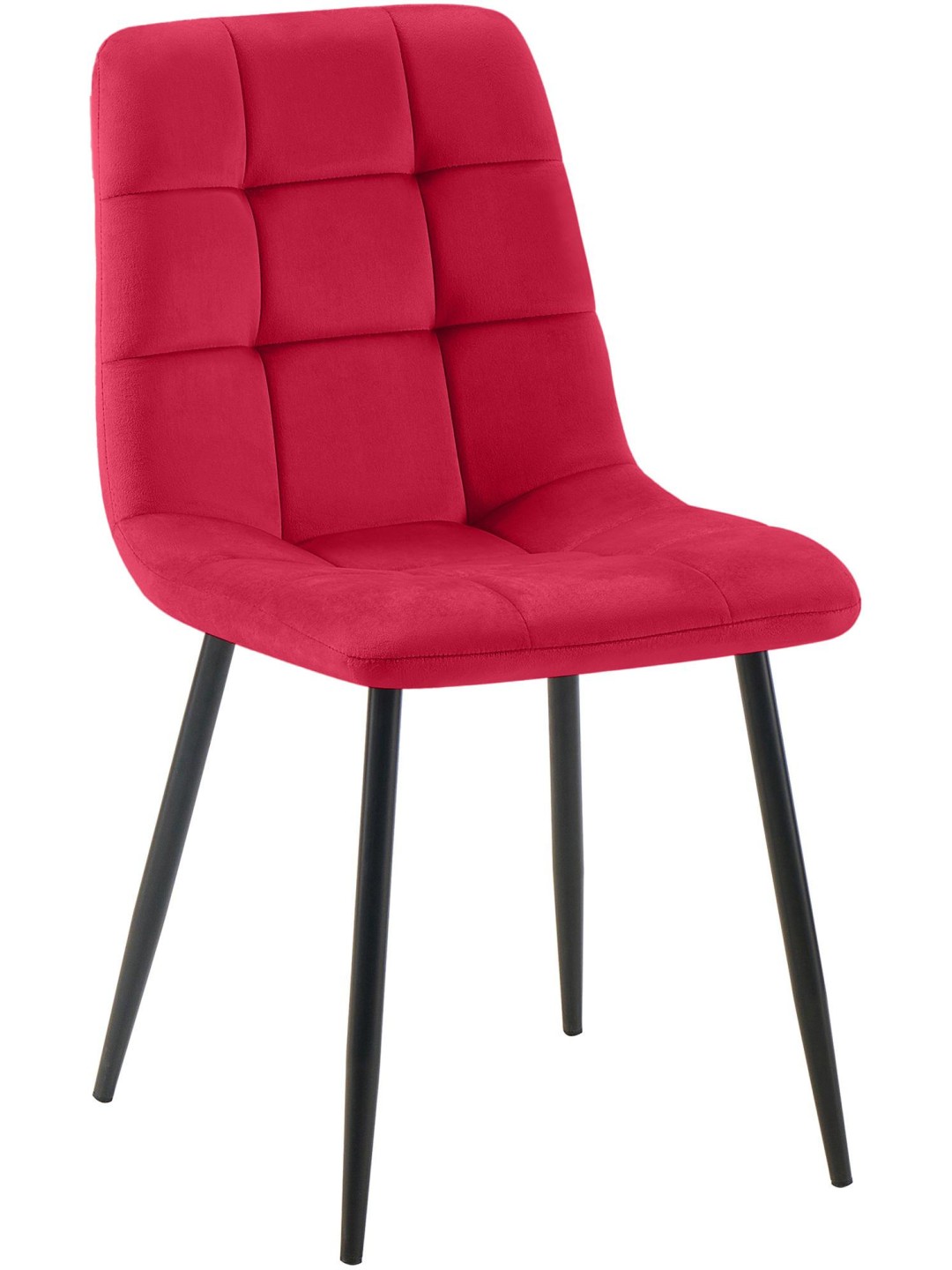 Jedálenská stolička Tilde velvet, červená