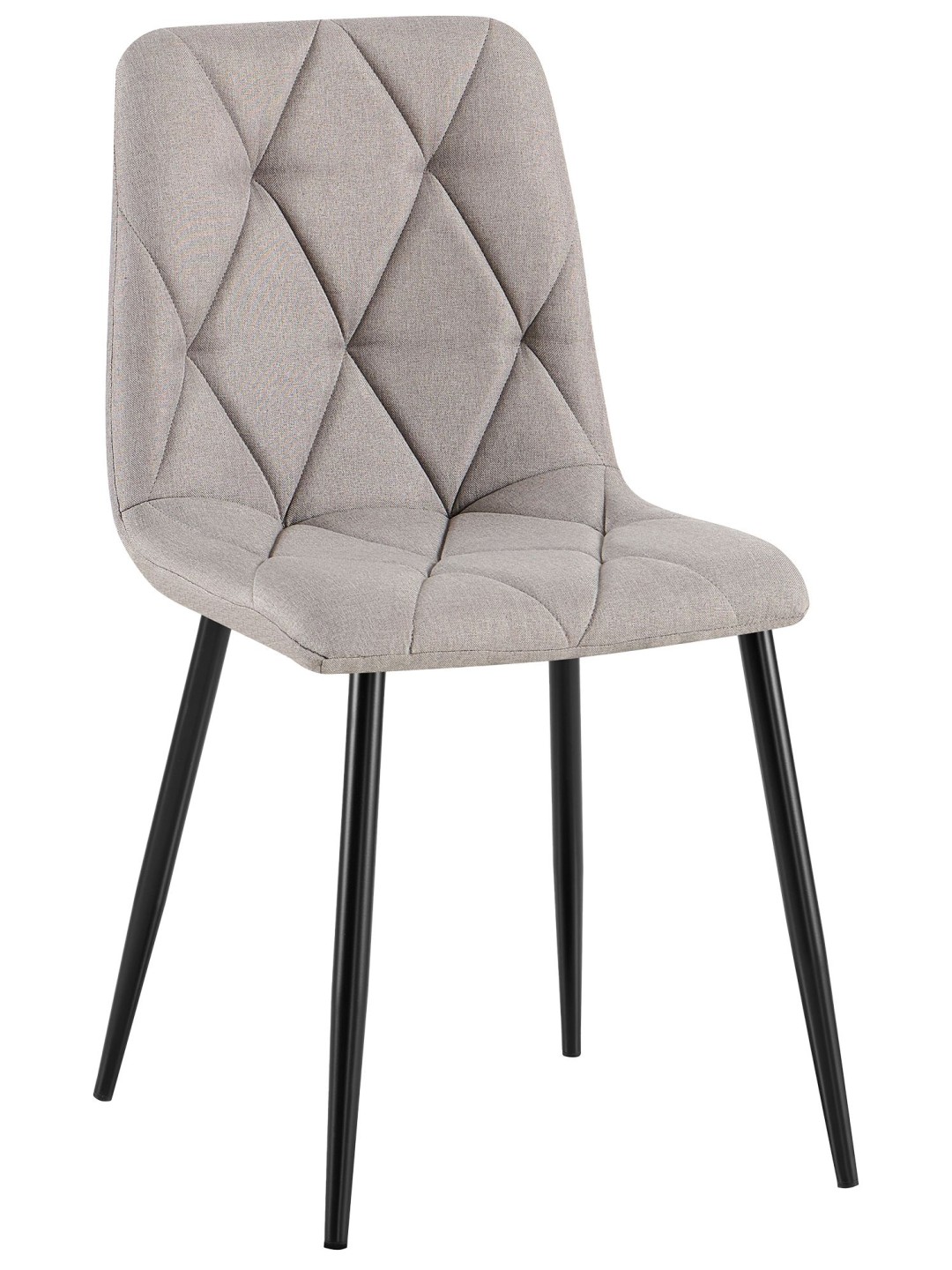 Jedálenská stolička Clairton látka, svetlosivá