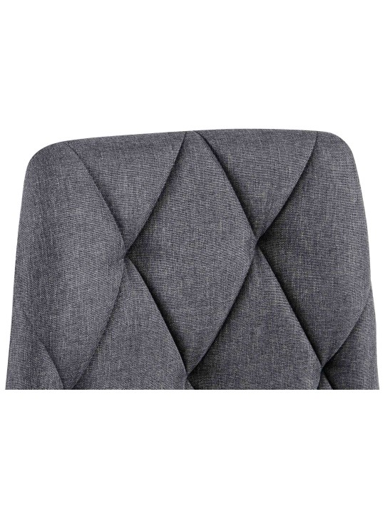 Jedálenská stolička Clairton látka, tmavosivá