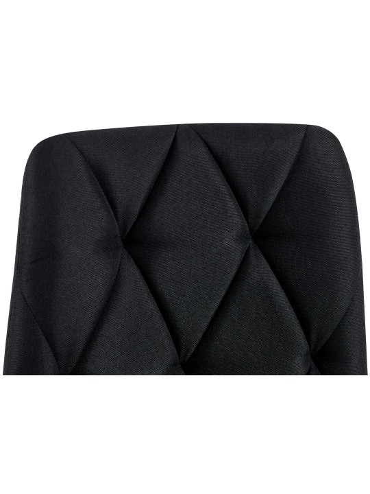 Jedálenská stolička Clairton látka, čierna