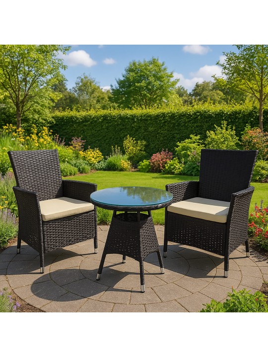 Skupina na sedenie Fireda, tmavohnedá