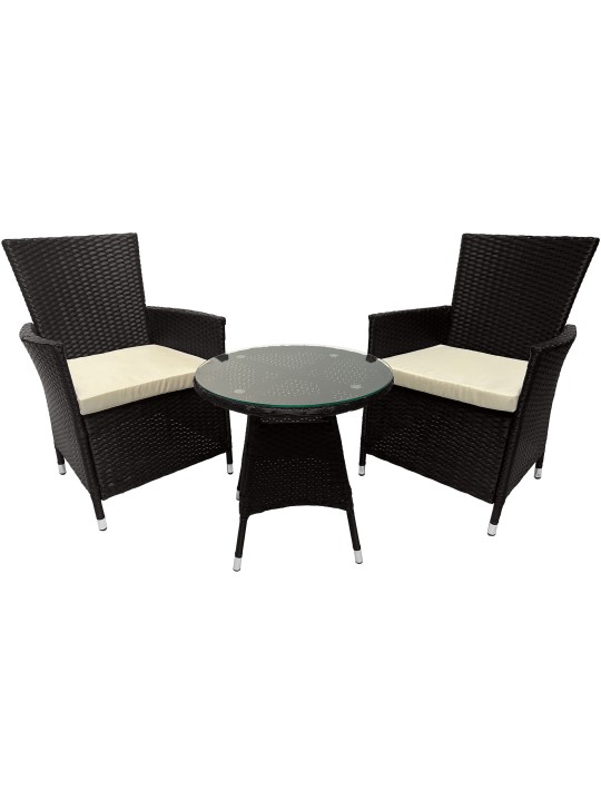 Skupina na sedenie Fireda, tmavohnedá