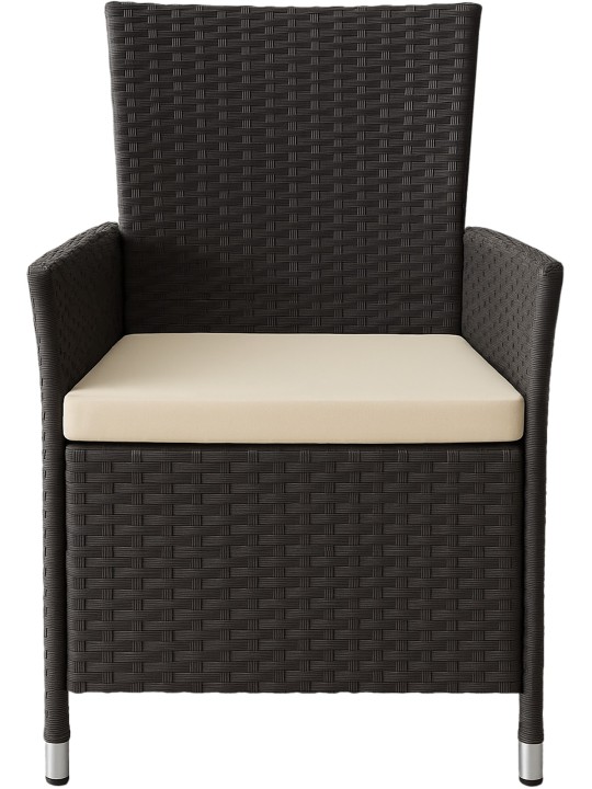 Skupina na sedenie Fireda, tmavohnedá