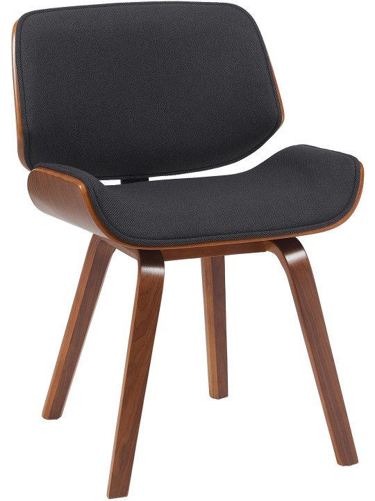 Stolička pre návštevy látka Beverley, orech/čierna Stolička pre návštevy látka Beverley, orech/čierna